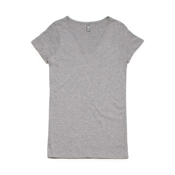 Wo's Bevel V-Neck Tee - 4010